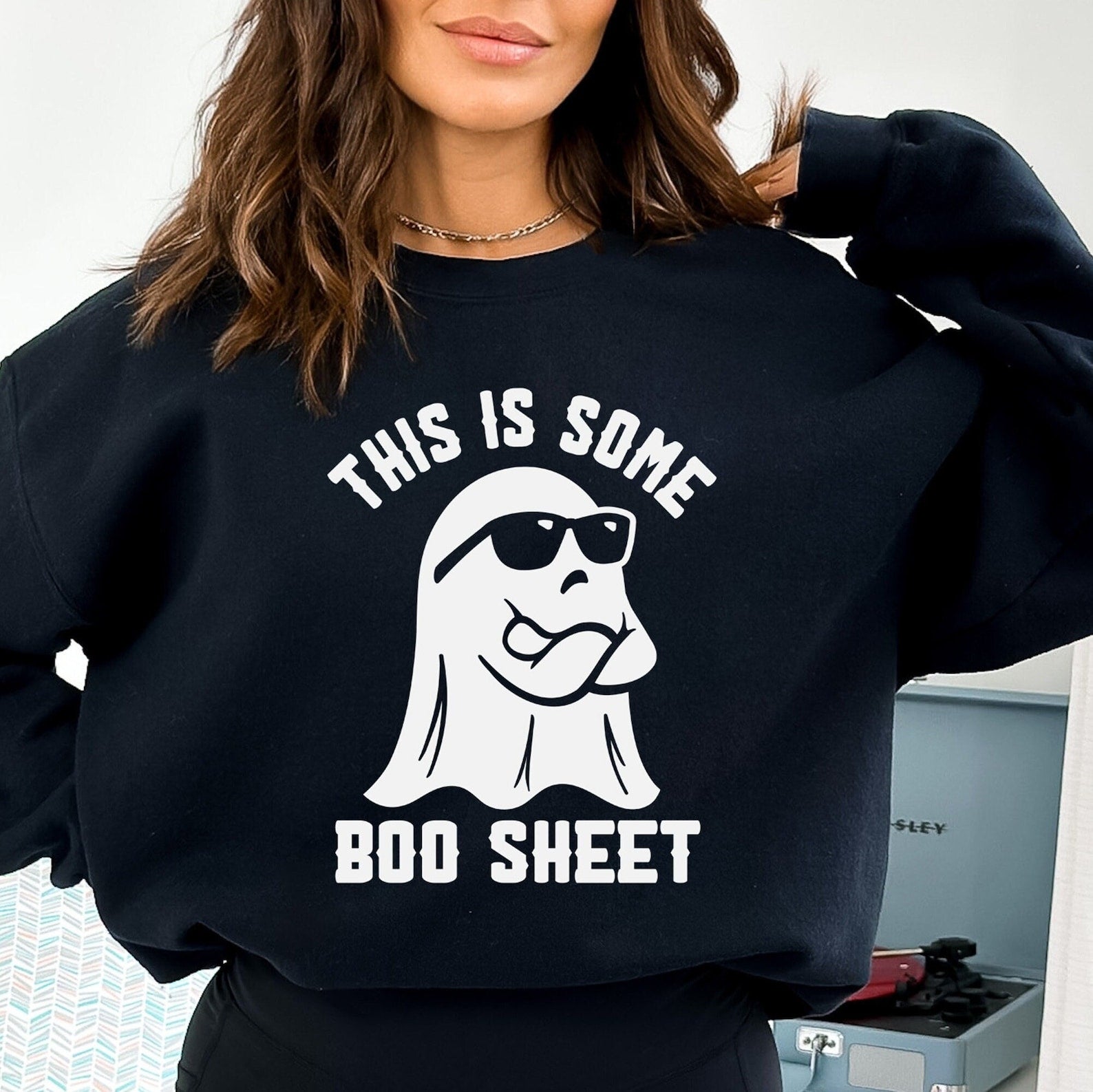 Halloween Crewneck, Funny Ghost Sweatshirt, Boo Sheet Sweatshirt, Boo Sweatshirt