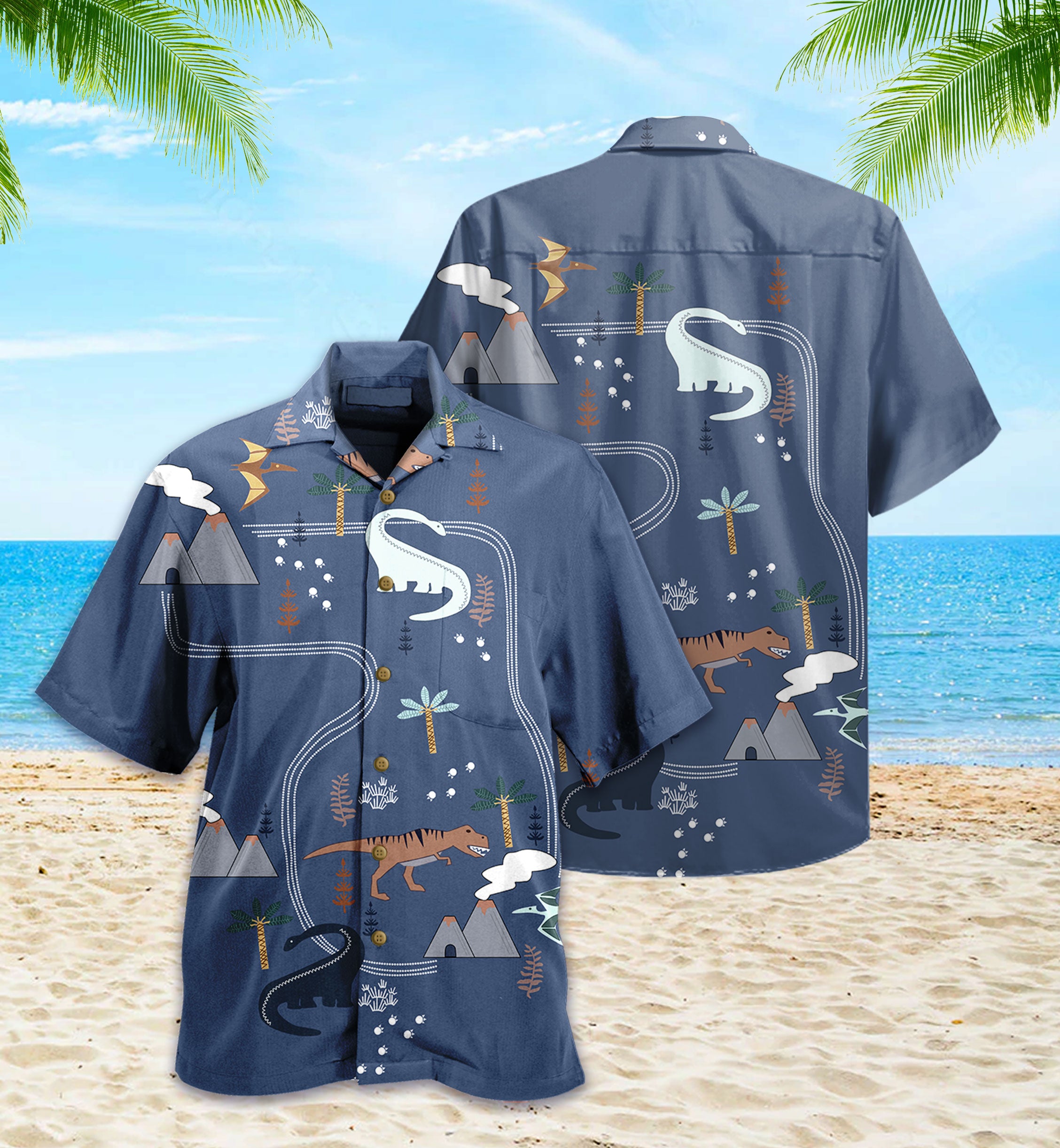 Jurassic Park Hawaii Shirt World Grey Awesome Aloha Ha82810