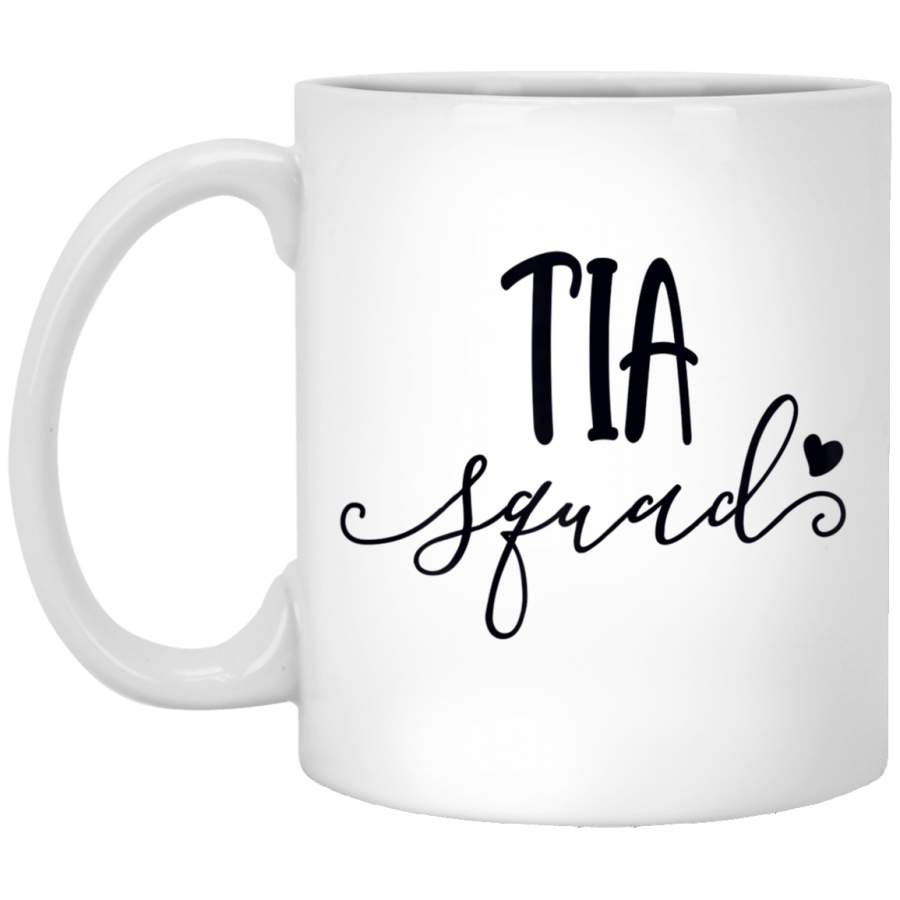 W Tia Squad Cute Spanish Aunt Life Mother’s Day Gift 11oz 15oz White Mug Happy Easter Day Funny Colors Eggs Bunny Ears Peeps Cute