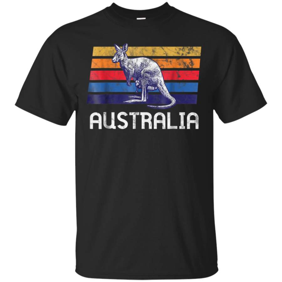 AGR Australia Flag Shirt Retro Kangaroo Soccer Marsupial Tshirt