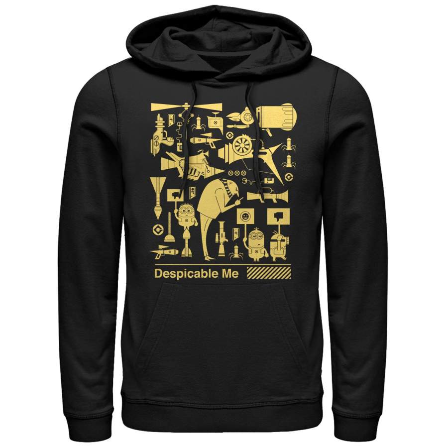 Despicable Me 3 Men’s Minion Worker Strike  Lightweight Hoodie