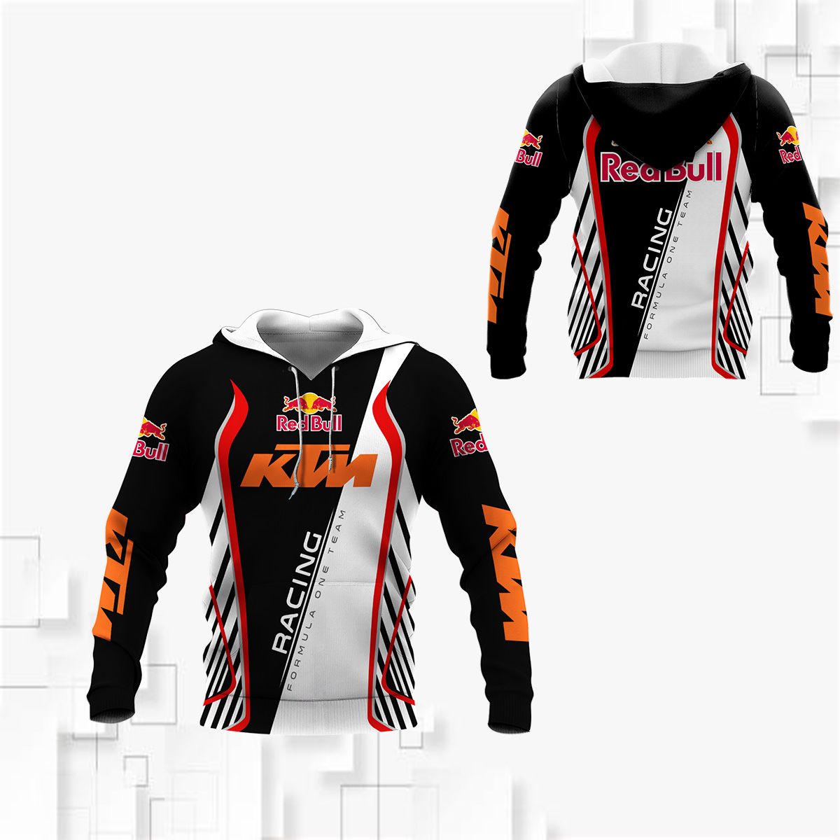 3D All Over Printed KTM Racing AN-NH Shirts Ver 1 (Black)