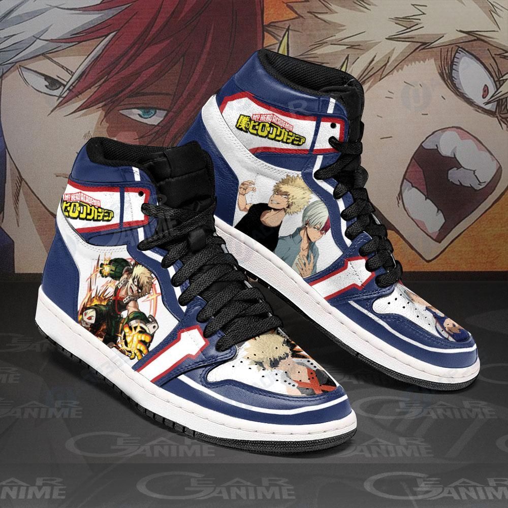 Todoroki And Bakugo Sneakers My Hero Academia Anime Shoes Air Jordan 13 Shoes Hajd2403478