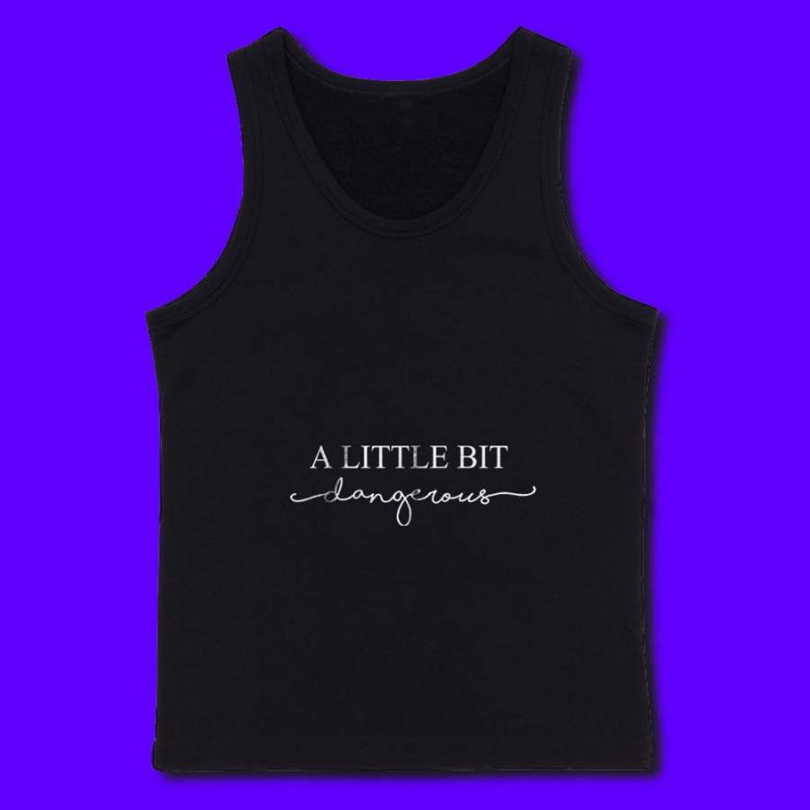 A Little Bit Dangerous Ariana Grande Into You Teen Sweatshirt Dangerous Woman Tour_White Men’S Tank Top