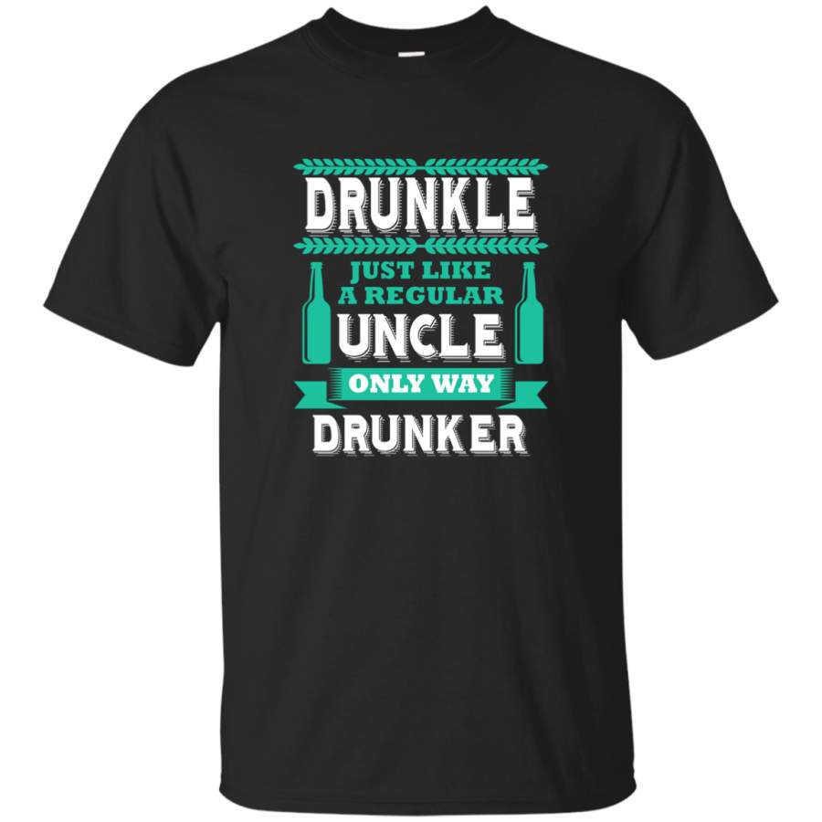 AGR Drunkle Funny Drunk Uncle Definition Gag Gift Men Mens Cotton T-Shirt