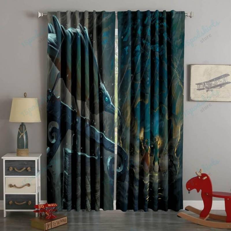 3D Printed Hearthstone The Witchwood Style Custom Living Room Curtains