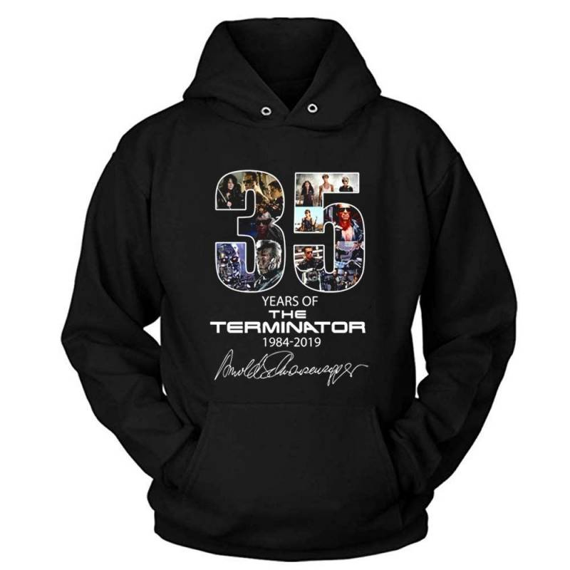 35 Years Of The Terminator 1984-2019 Arnold-schwarzenegger T-shirt Hoodie