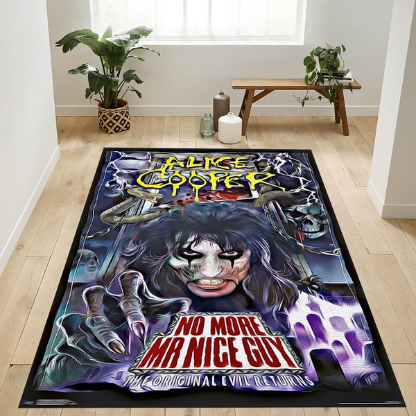 Alice Cooper No More Mr Nice Guy Area Rug Living Room Rug US Gift Decor