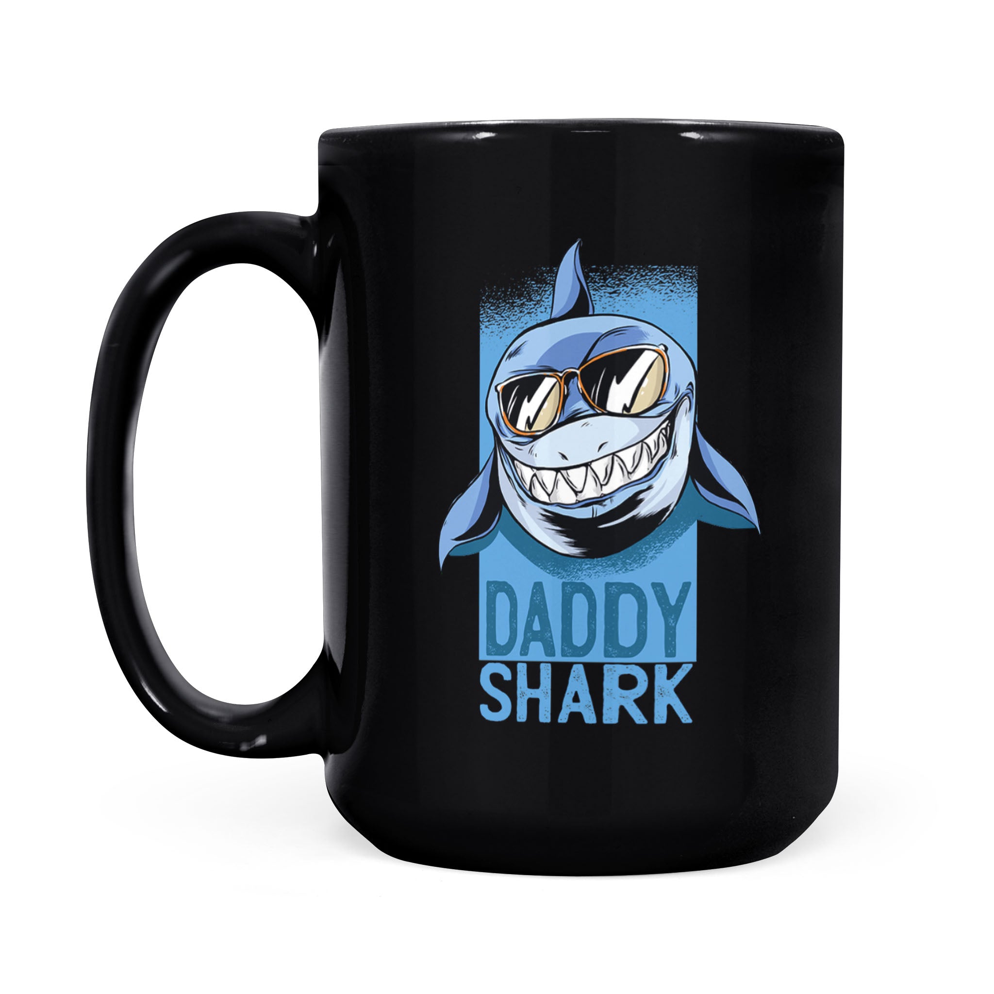 Daddy Shark – Black Mug