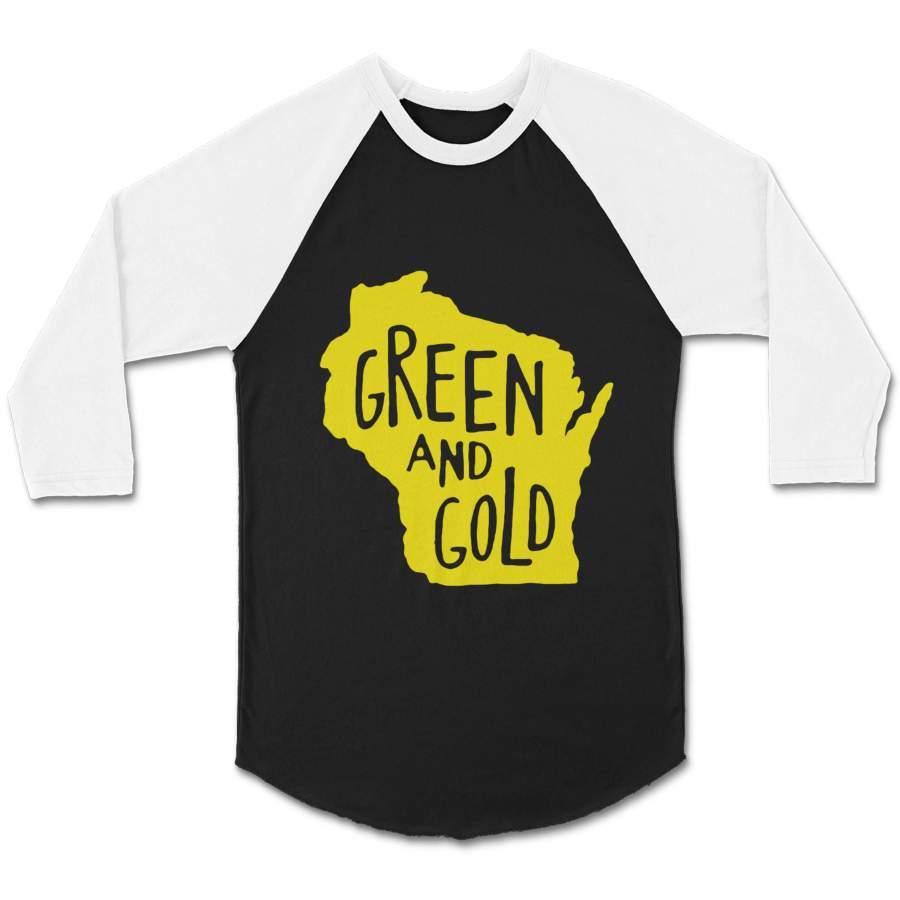 Green Bay Packers Green And Gold Aaron Rodgers Gift For Her CPY Unisex 3/4 Sleeve Baseball Tee T-Shirt