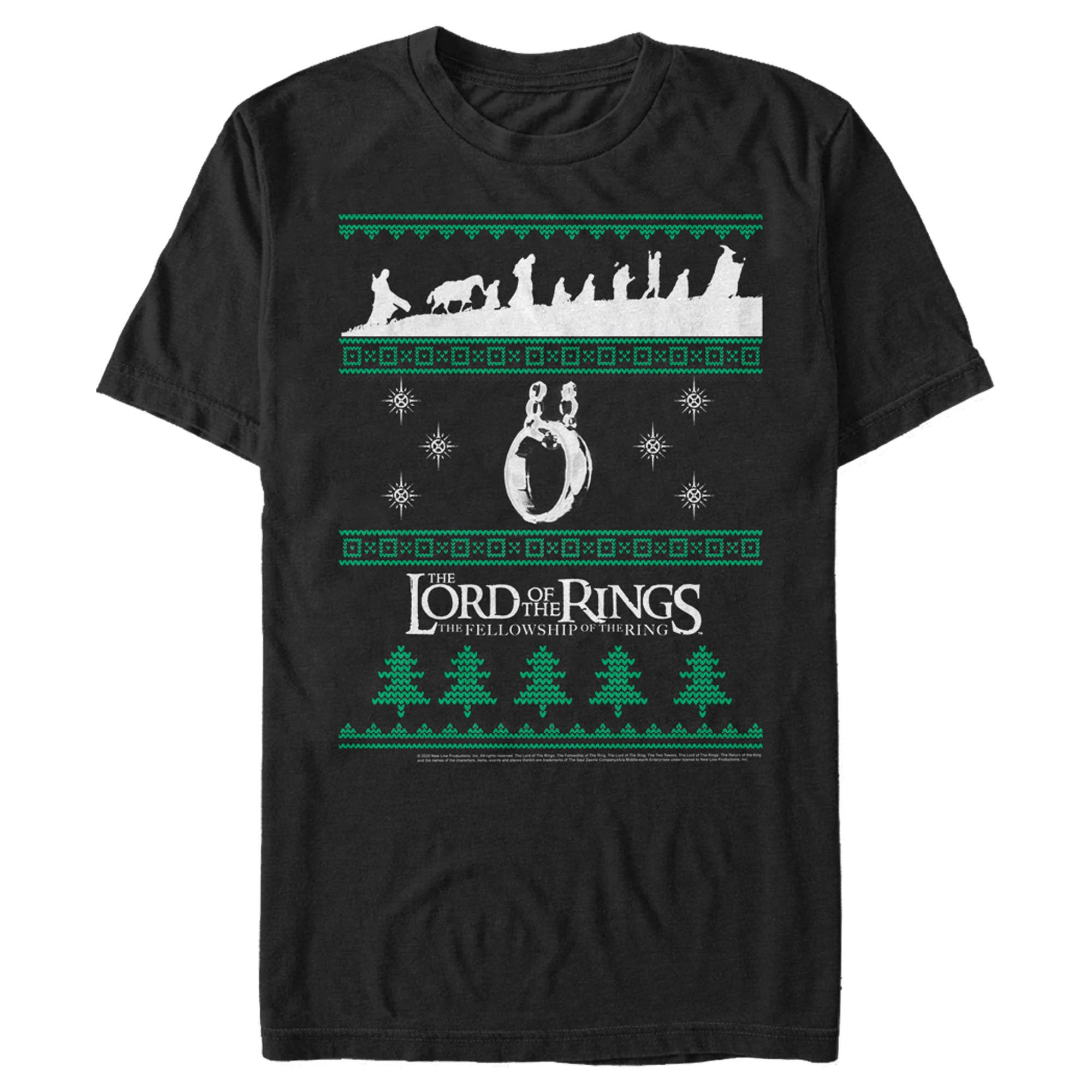 Men’S Lord Of The Rings Fellowship Of The Ring Christmas Sweater T-Shirt