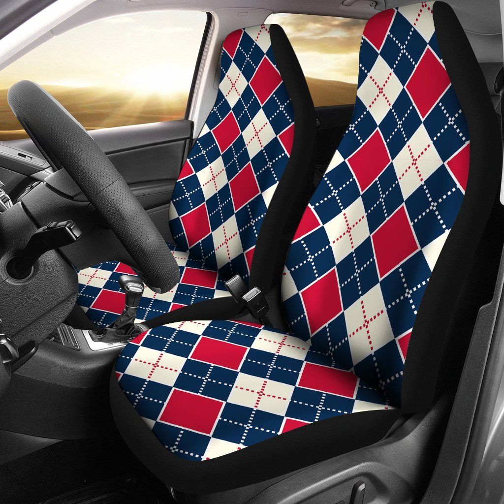 New England Patriots Fans Car Seat Covers Argyle Patriots Football