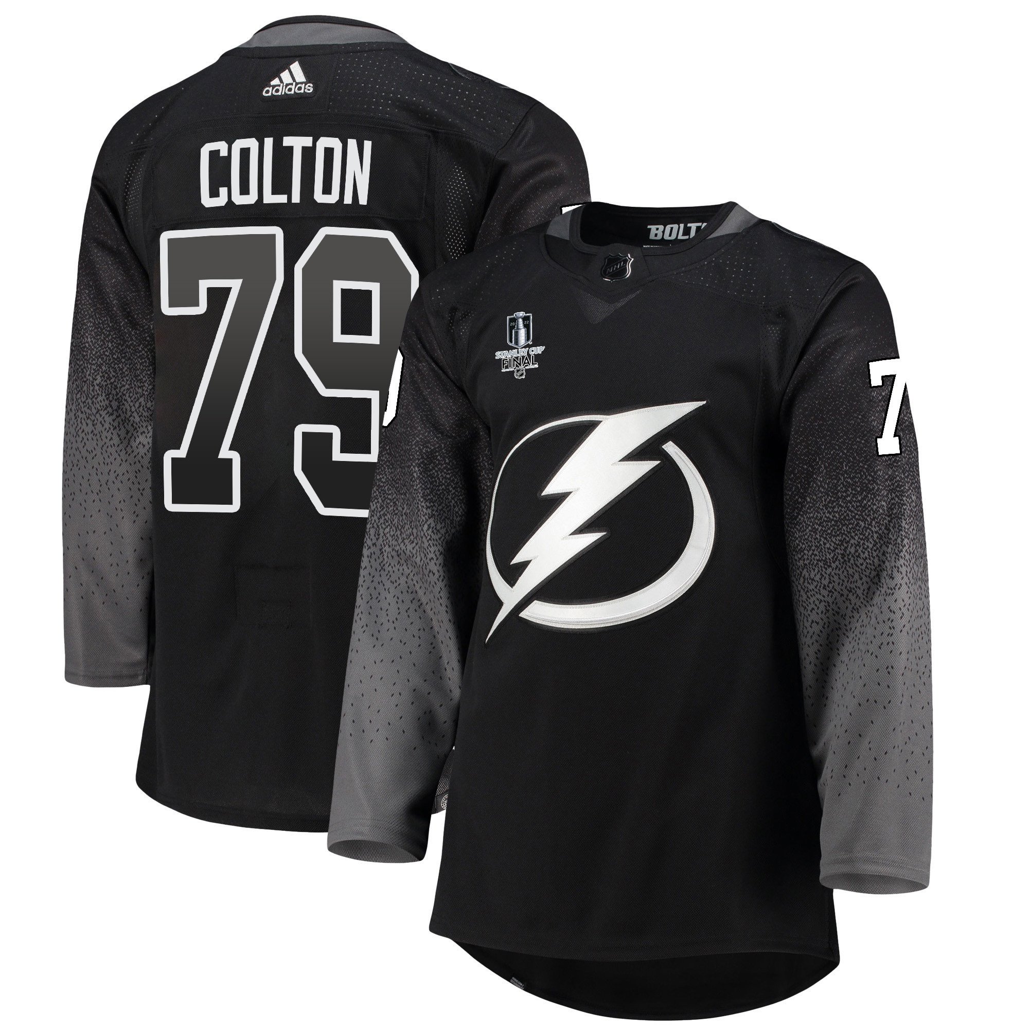 Tampa Bay Lightning Ross Colton 79 alternate 2022 Stanley Cup Final Breakaway Men Jersey – black