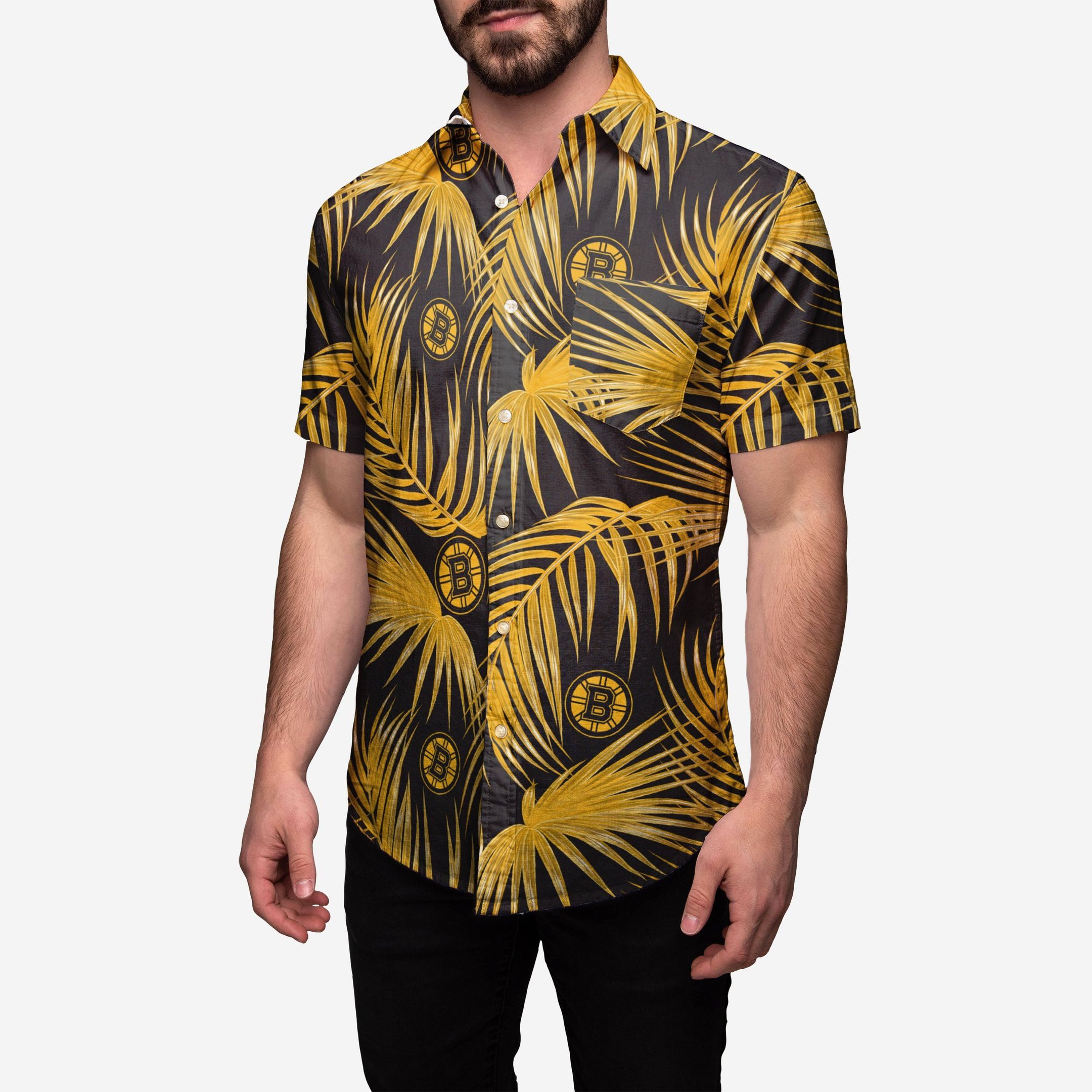 Boston Bruins Hawaiian Button Up Shirt – Fit Fit Apparel