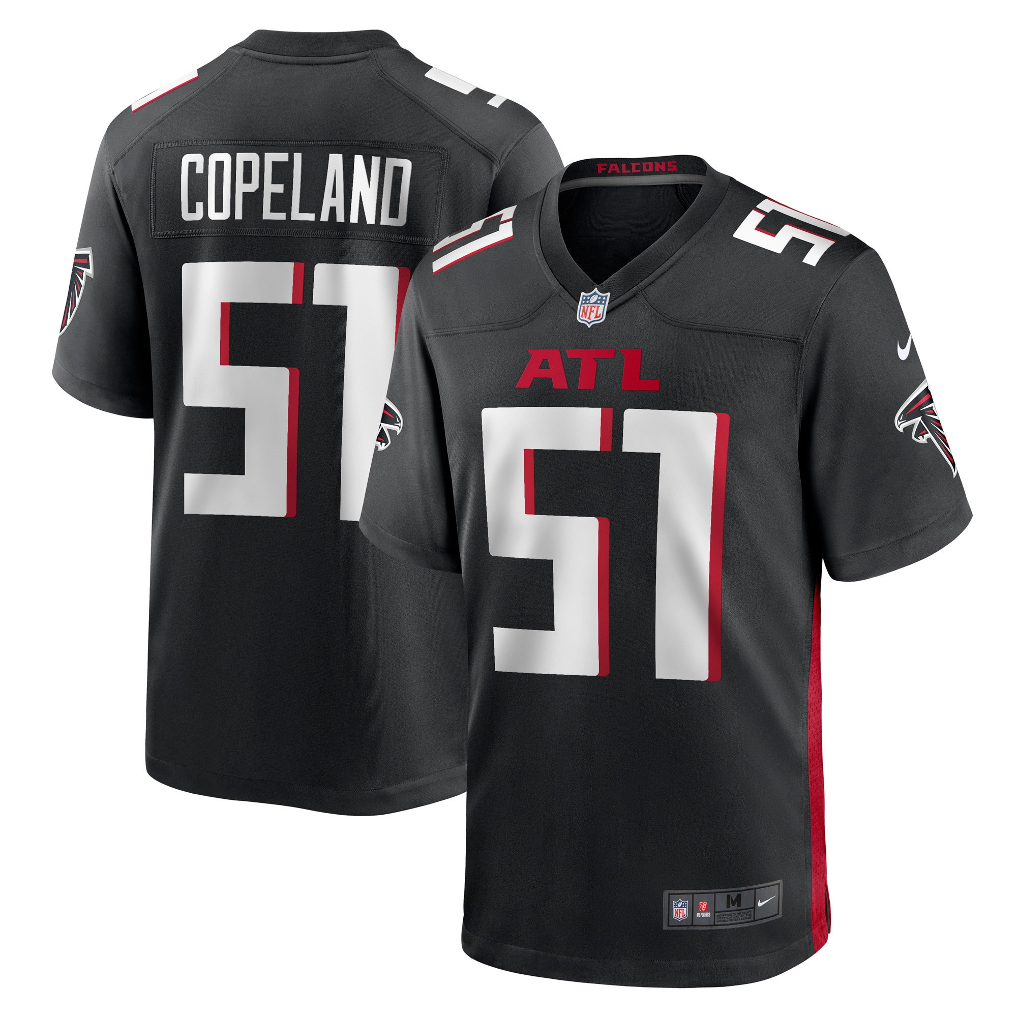 Brandon Copeland Atlanta Falcons Game Player Jersey – Black NFL