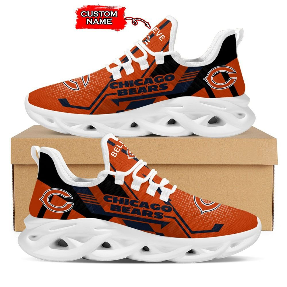 Chicago Bears Personalized Yezy Running Sneakers Art 212