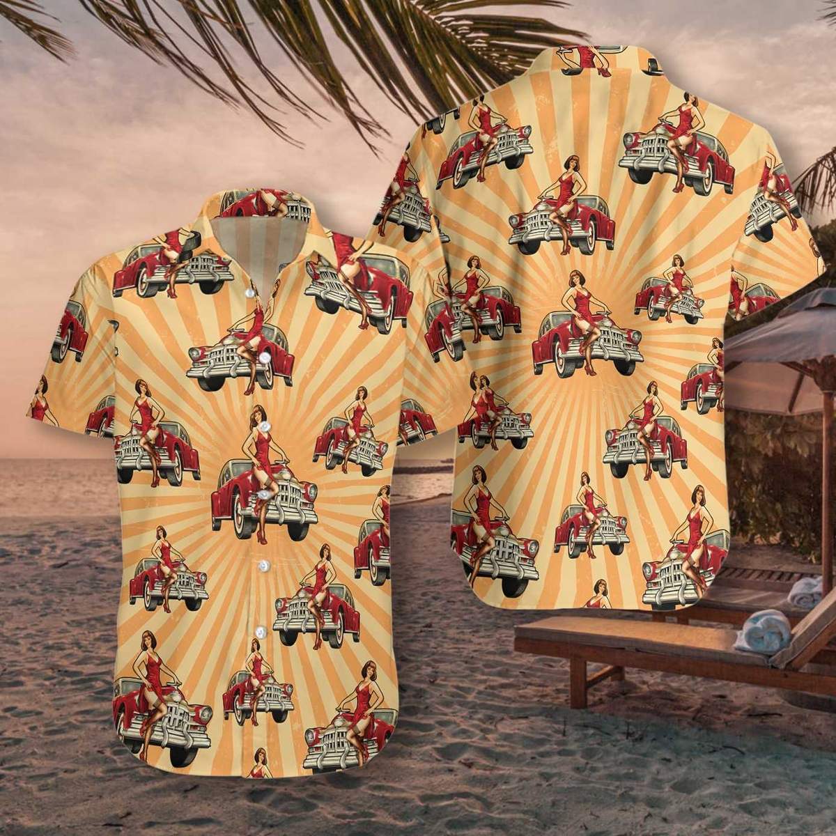 Vintage Car Hawaii Shirt For Men Women Ha6607