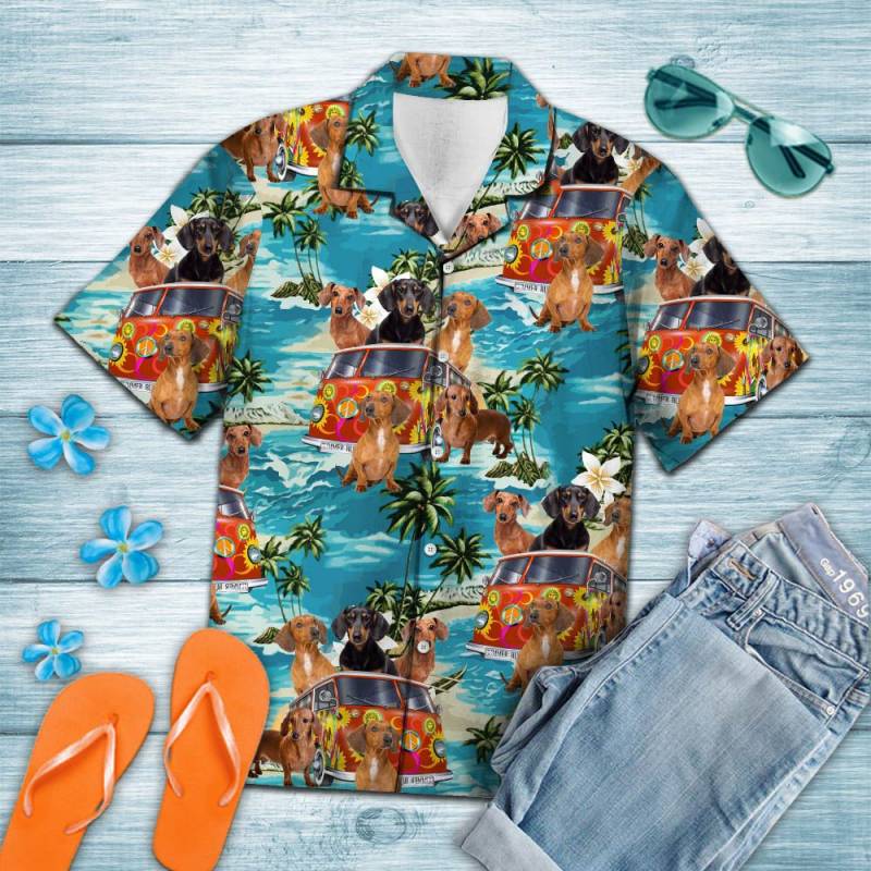 Dachshund Hippie Summer Hawaii Shirt Ha87240