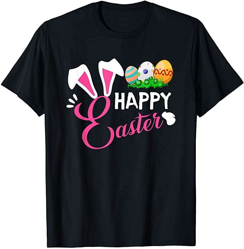 Cute Happy Easter Day Rabbit Eggs Hunting Eggs Gift T-Shirt