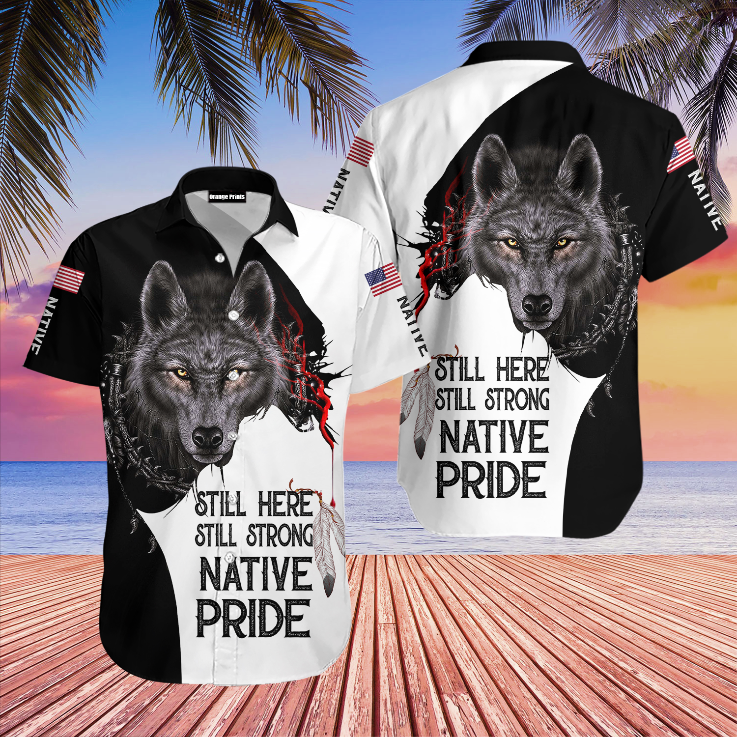 Wolf Native Pride Hawaii Shirt For Men Women Ha61699