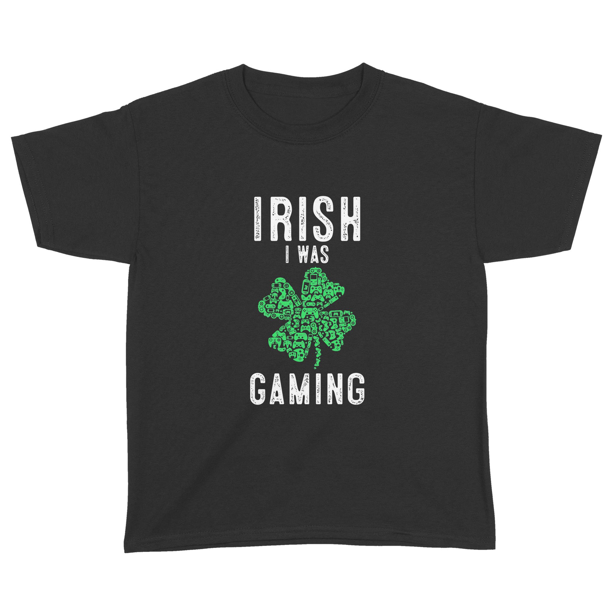 Video Gamer Saint Patricks Day Gaming Lucky Gamer For Boys Long Sleeve T-Shirt – Standard Youth T-shirt