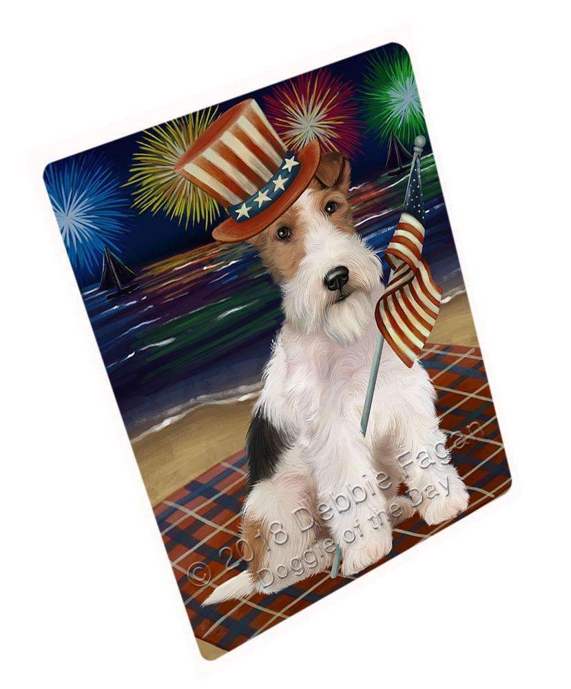 4Th Of July Independence Day Firework Wire Hair Terrier Dog Blanket Blnkt85485