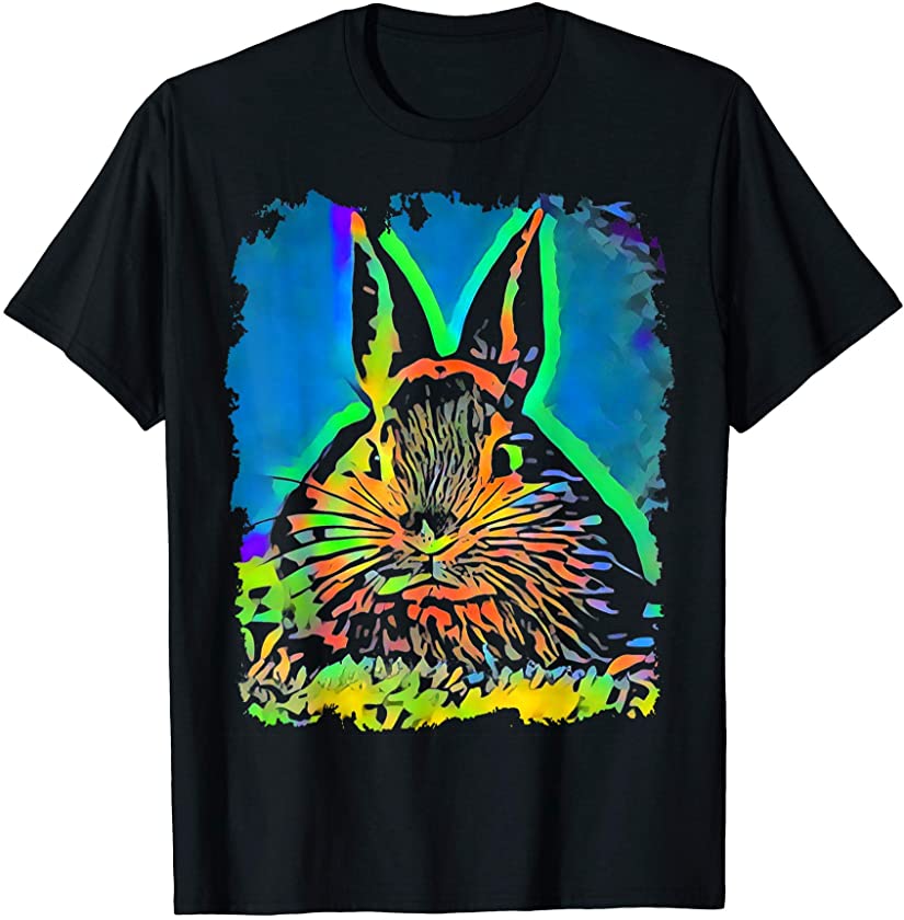 Rabbit Bunny Face Pop Art T-Shirt