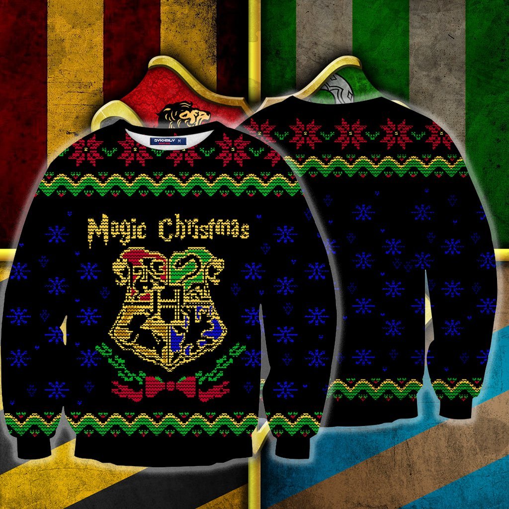 Unifinz Hp Sweater Hp Magic Christmas Ugly Sweater 2022