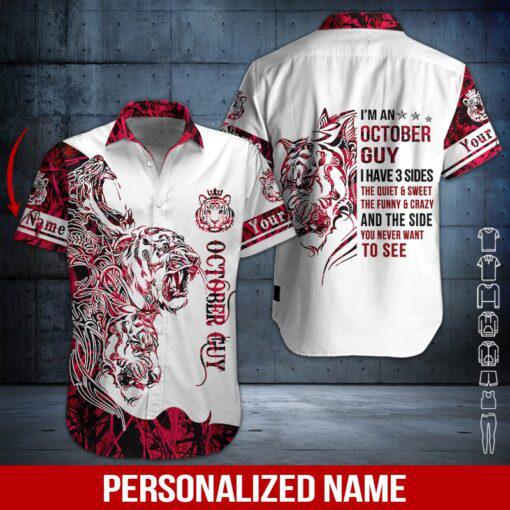 October Guy Custom Name Hawaii Shirt For Men Women Ha82064