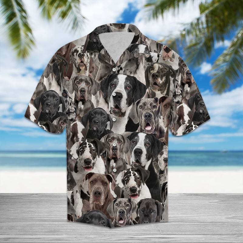 Great Dane Awesome Hawaiian Shirt Ha60982