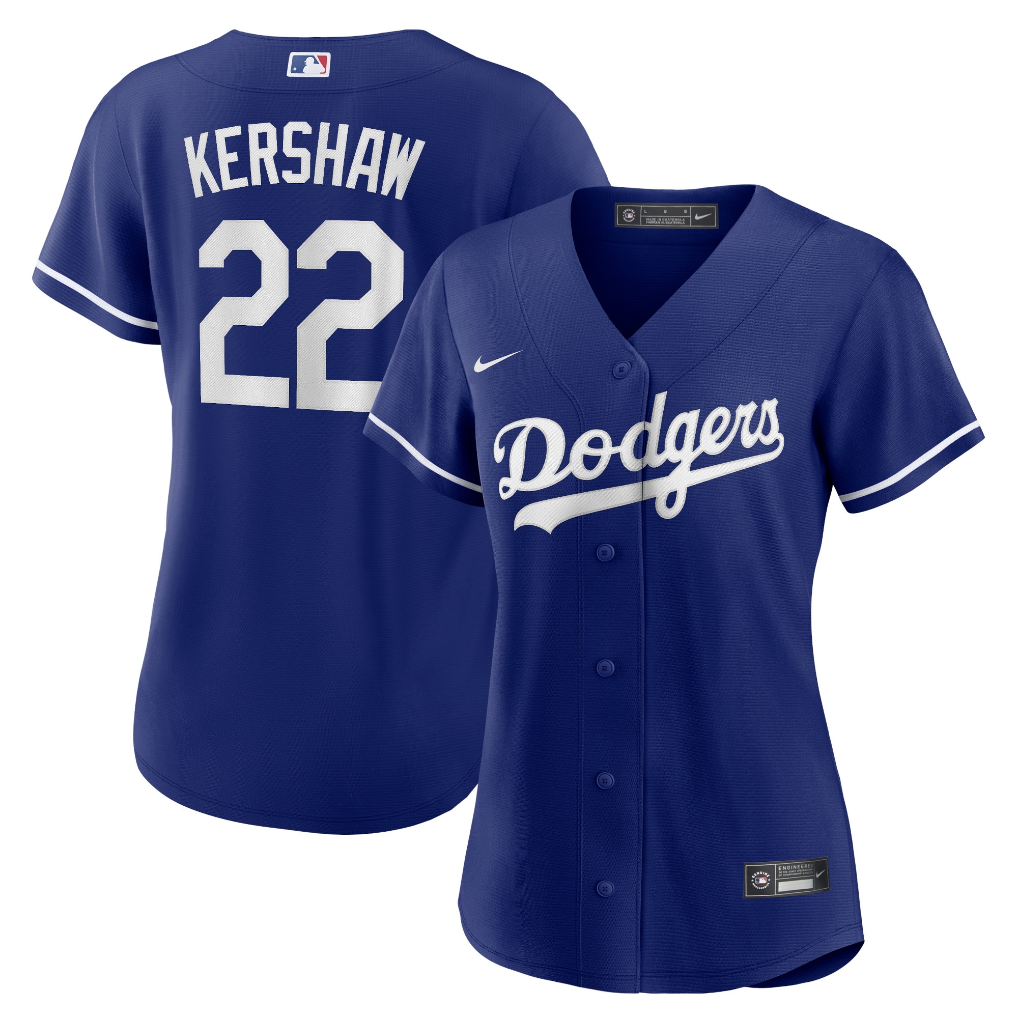 Clayton Kershaw Los Angeles Dodgers Women's Replica Player Jersey – Royal