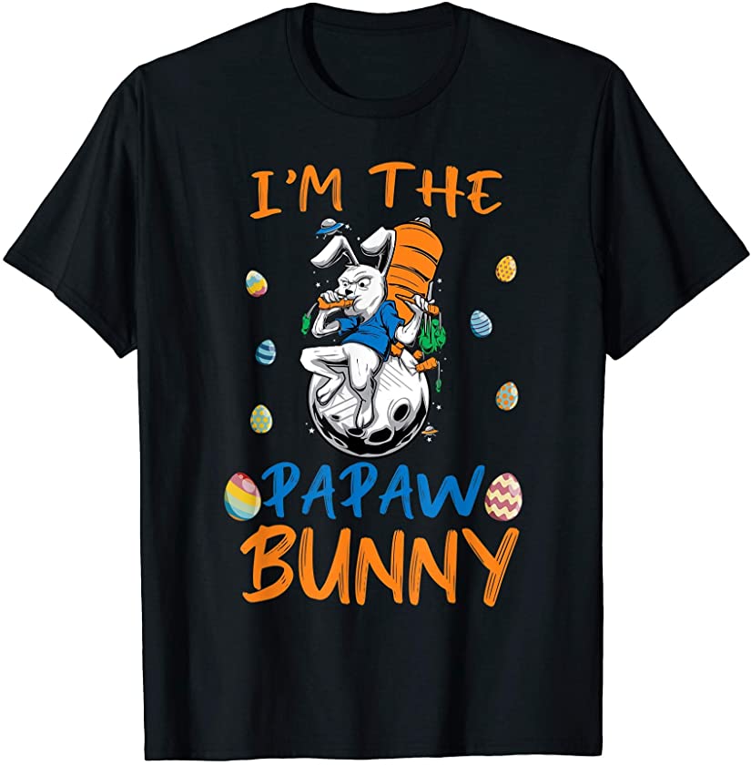 I’m the Papaw Bunny Matching Family Easter Funny Pa Paw T-Shirt