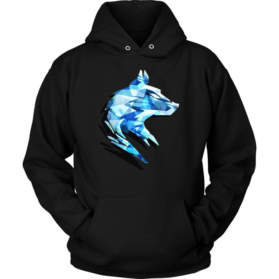 Stunning Geometric Wolf Animal Pet Lover Hoodie