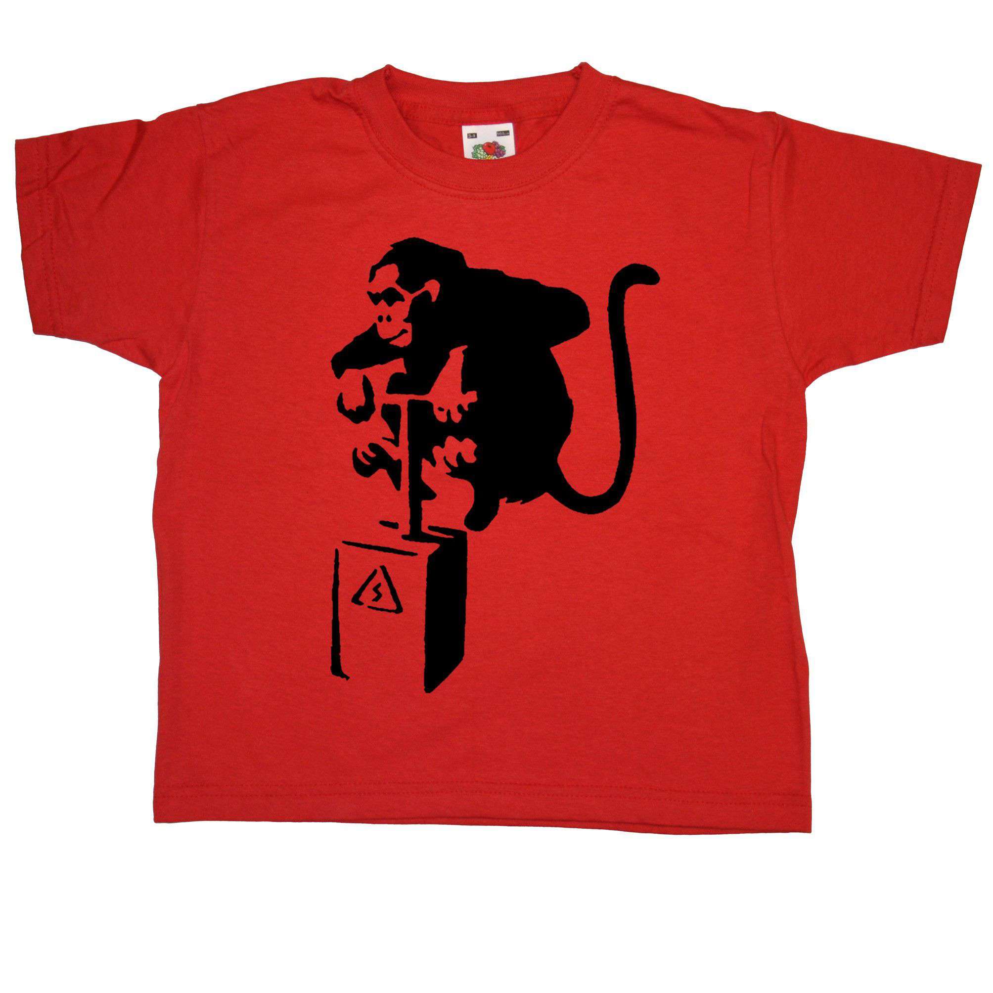 Banksy Kids T Shirt – Monkey Detonator