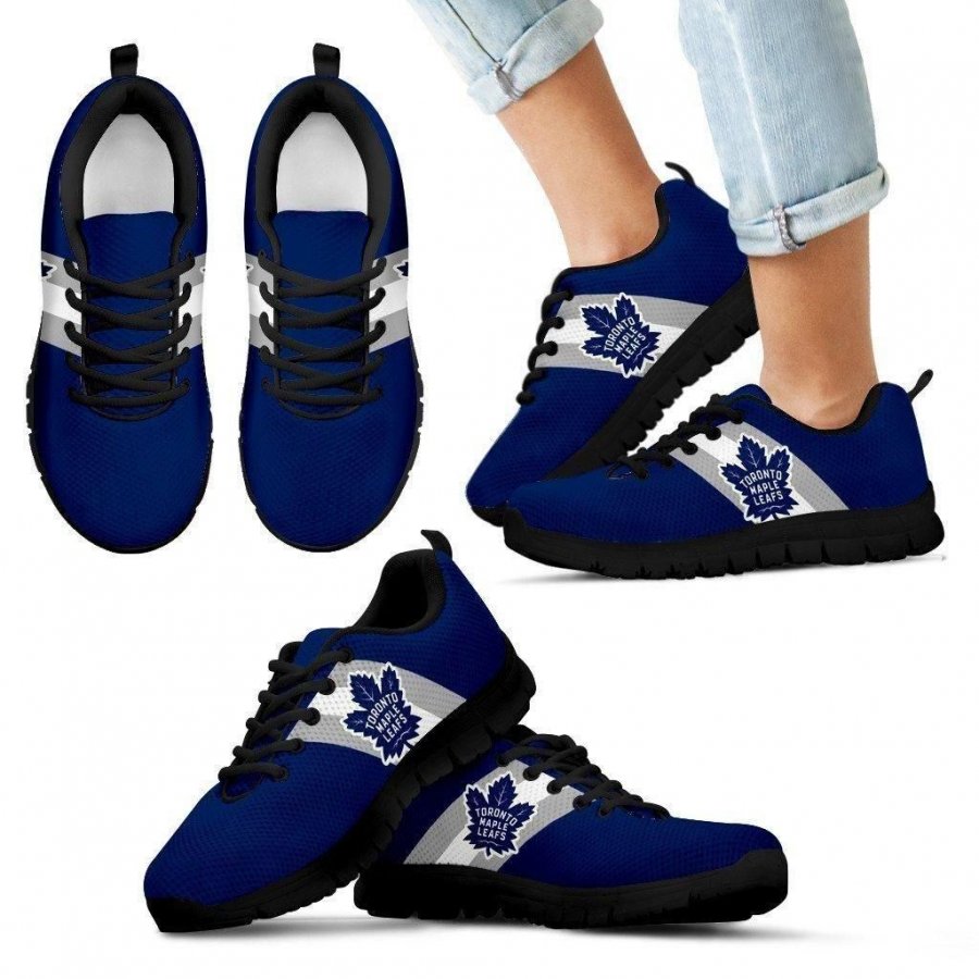 Three Colors Vertical Toronto Maple Leafs Sneakers #432