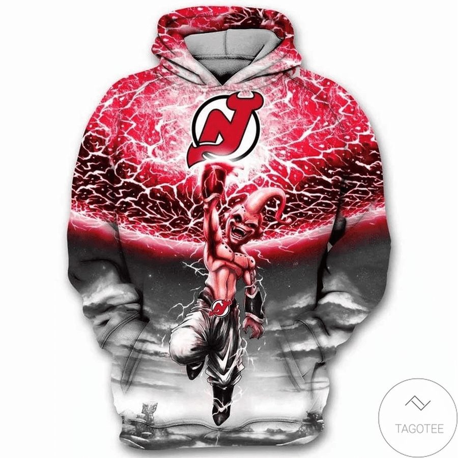 New Jersey Devils Majin Boo Dragon Ball Pullover Hoodie