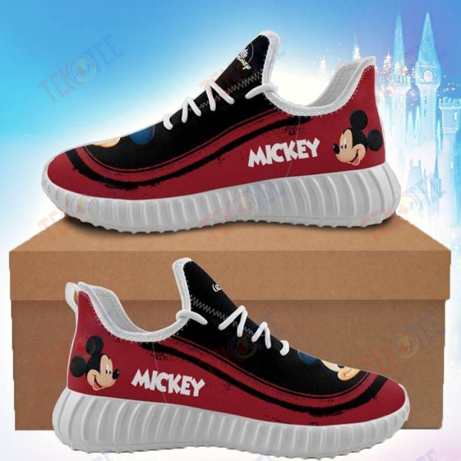 Mens Womens Disney Mickey Mouse Sneakers Custom Graphic
