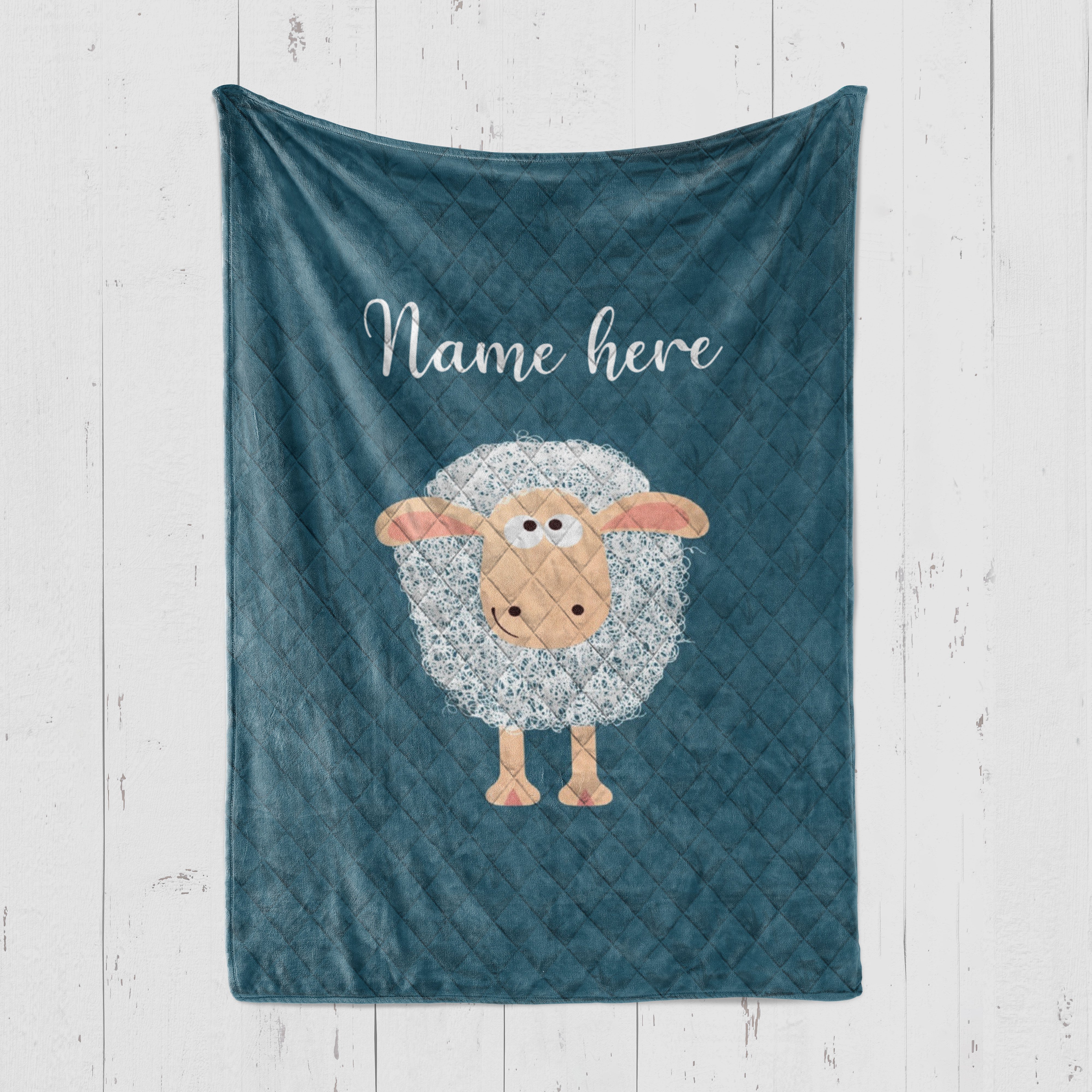 Custom Blanket Wolly The Sheep Blanket – Quilt Blanket