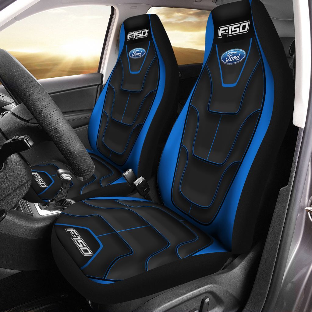 Ford F-150 Pvt-Hl Car Seat Cover (Set Of 2) Ver4 (Blue)