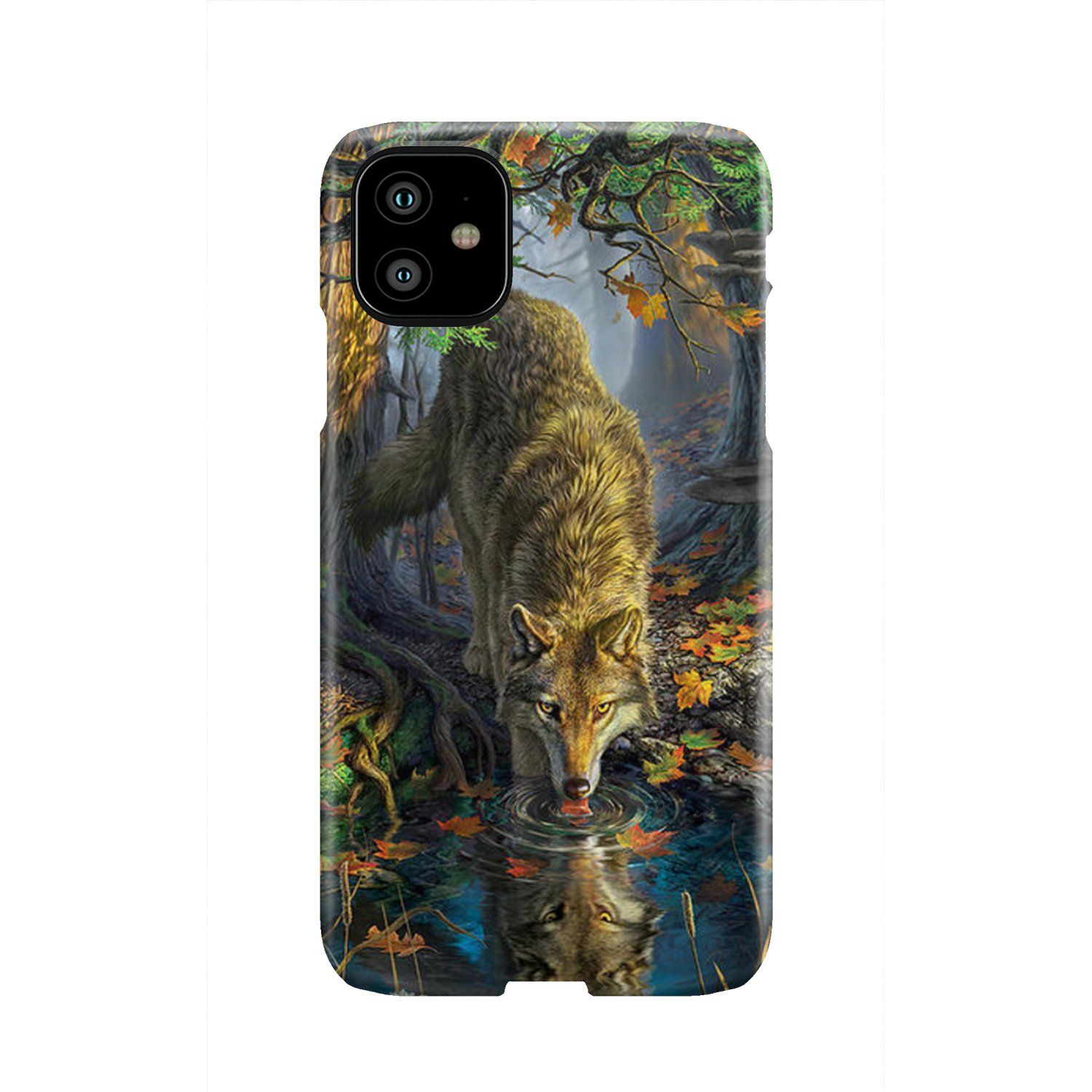 Autumn Wolf Native American Design Phone Case