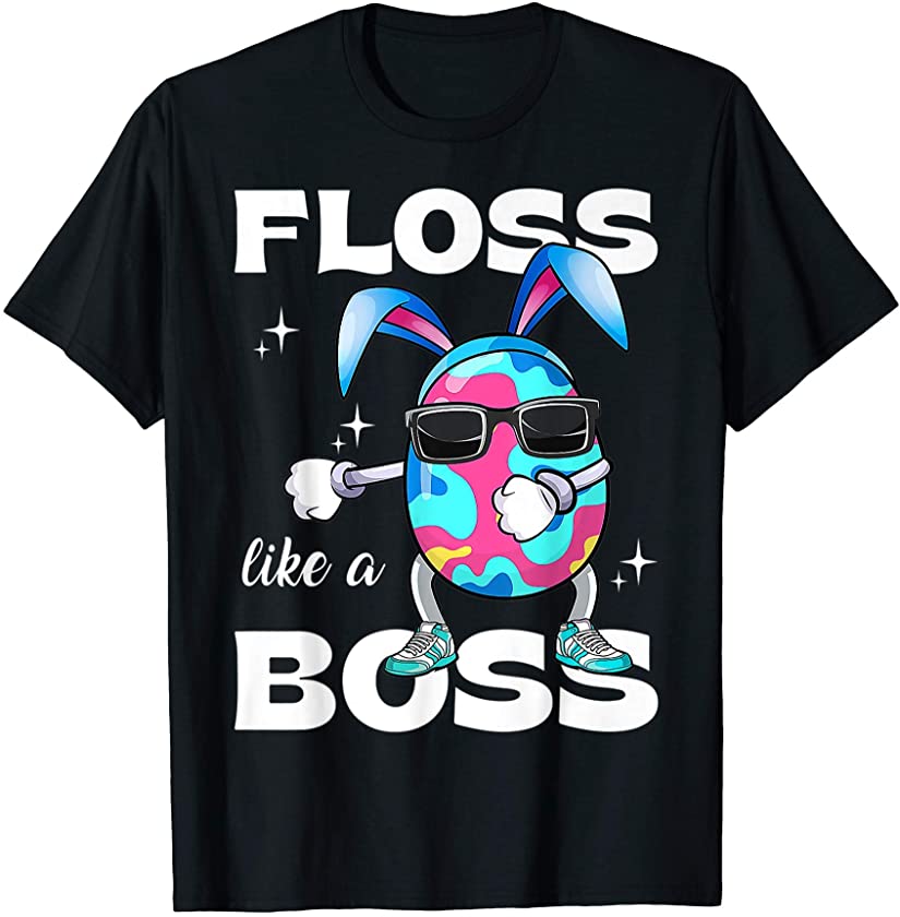 Boss Easter Day Shirt Decorated Egg Rabbit T-Shirt