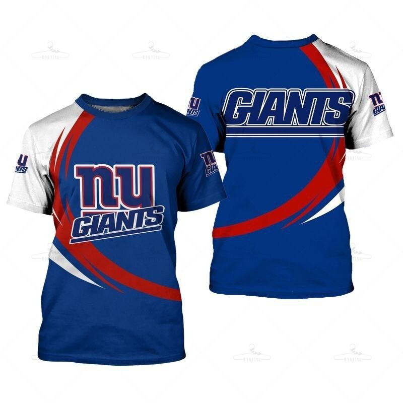 New York Giants T-Shirt Curve Style Gift For Men