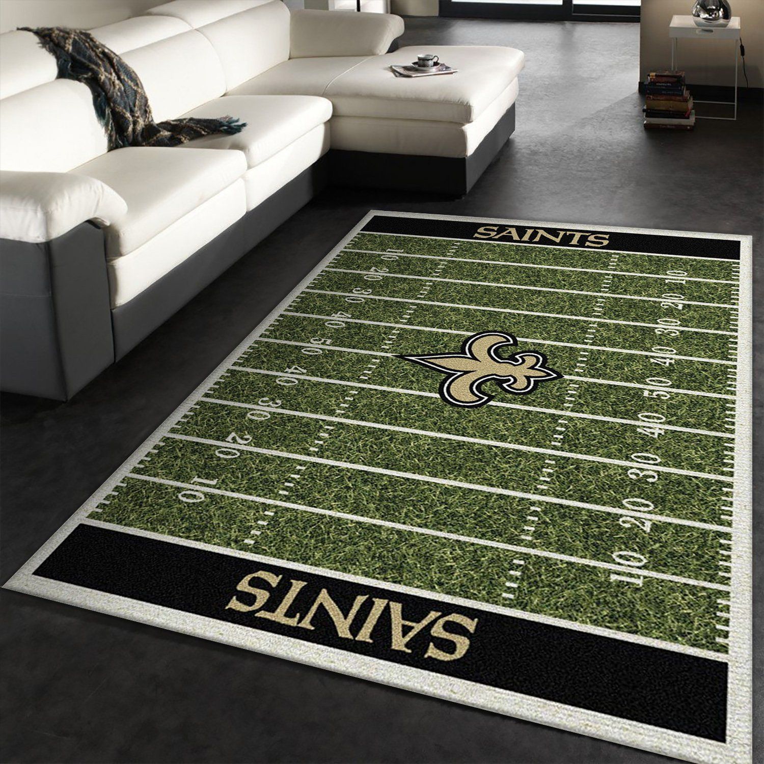 New Orleans Saints Rug Football Rug Floor Decor The Us Decor