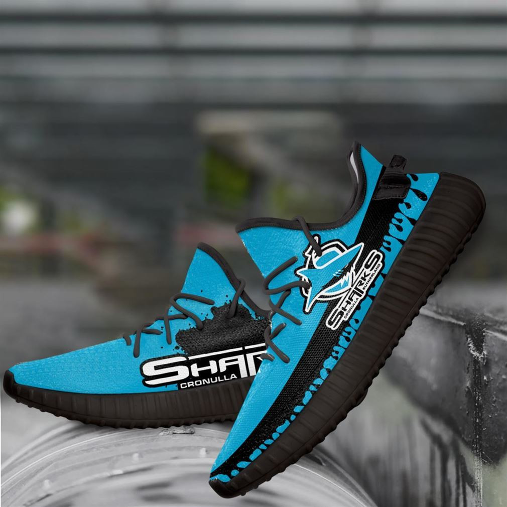 Cronullasutherland Sharks Nrl Yeezy Sneakers Shoes Art 1337