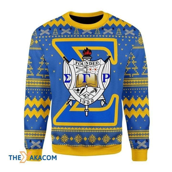 Christmas Patterns Sigma Gamma Rho Founded 1922 Gift For Christmas Ugly Christmas Sweater