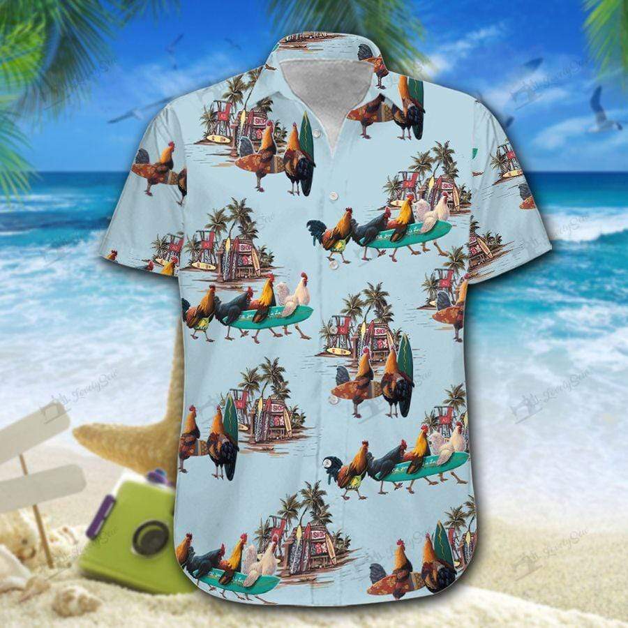 Chicken Hawaii Shirt For Men Women Ha48985