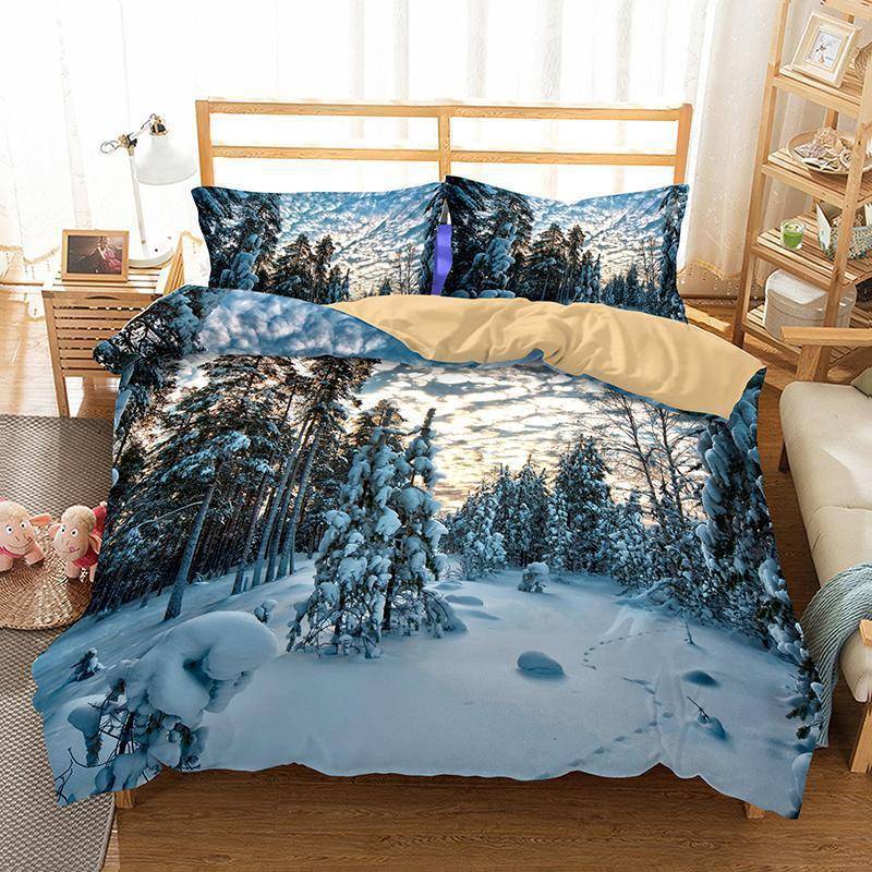 3D Naturalcenerynowcene Bed Blanket Pinks3D Customize Bedding Set Duvet Cover Set Bedroom Set Bedlinen