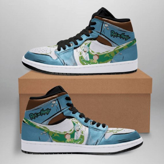 Gift Ideas Blue Rick And Morty Sneaker Boots