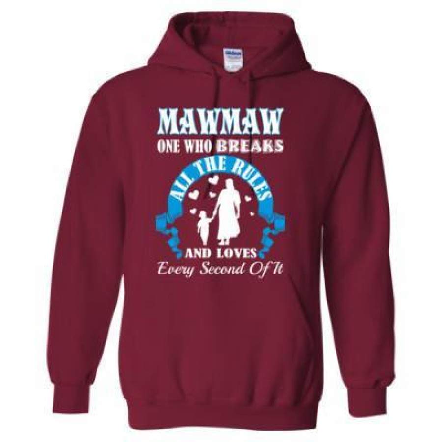 AGR Mawmaw One Who Breaks And Loves Every Second Of It – Heavy Blend™ Hooded Sweatshirt