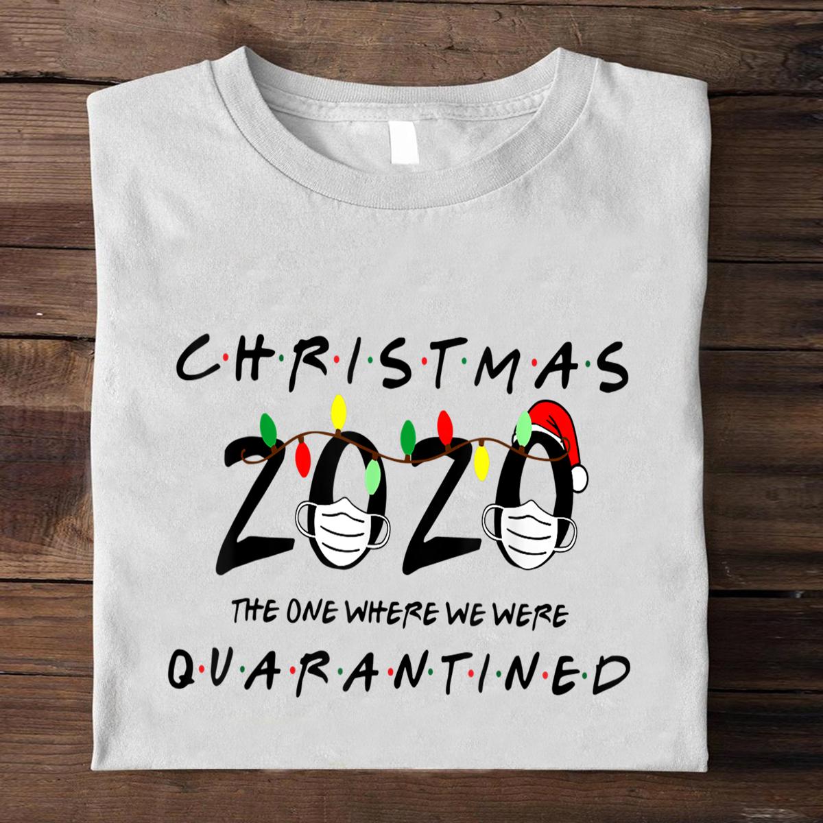 2020 Christmas Quarantine Family Matching Pajamas Xmas T Shirt